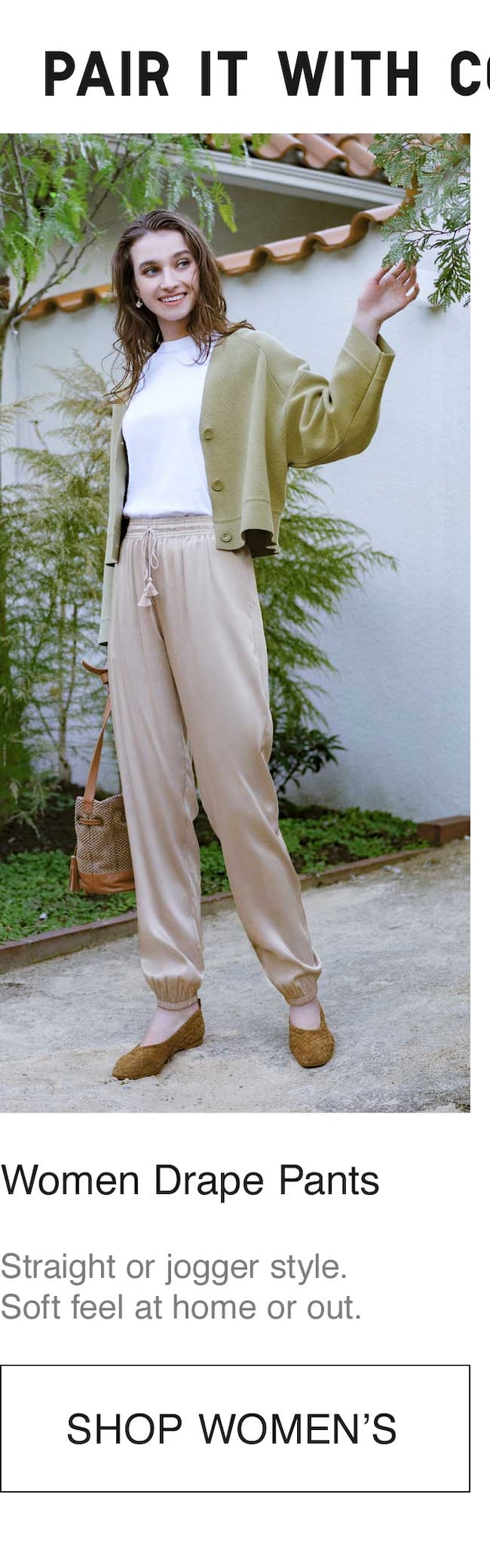 WOMEN DRAPE PANTS