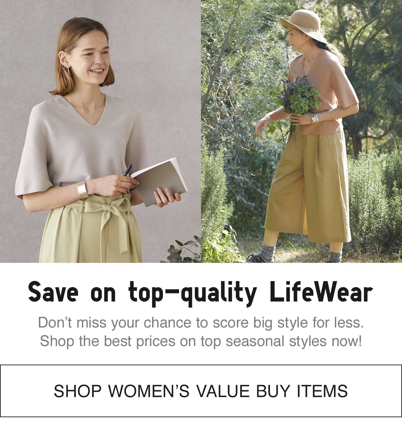 SHOP WOMEN'S VALUE BUY ITEMS