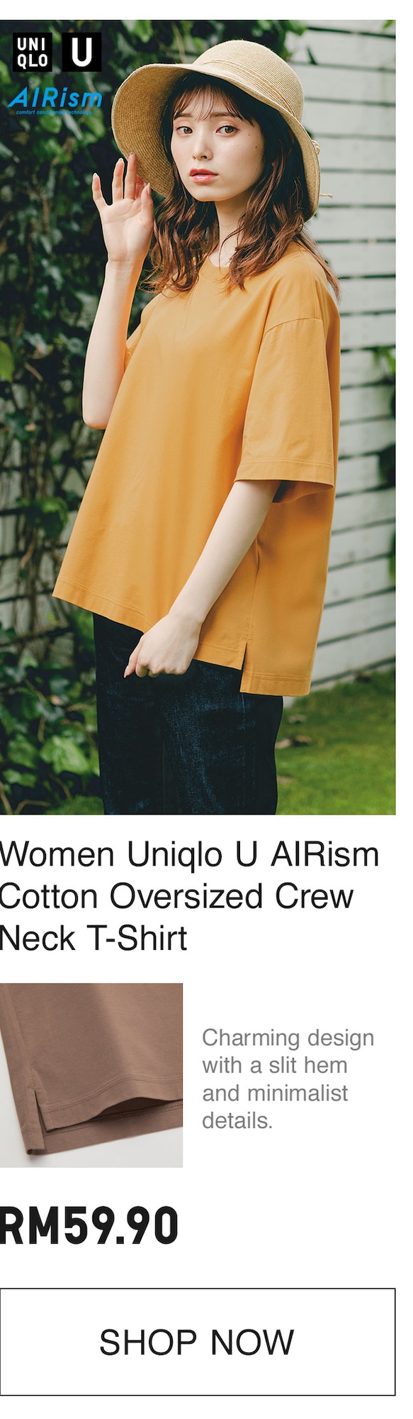 UNIQLO U AIRISM COTTON T-SHIRT