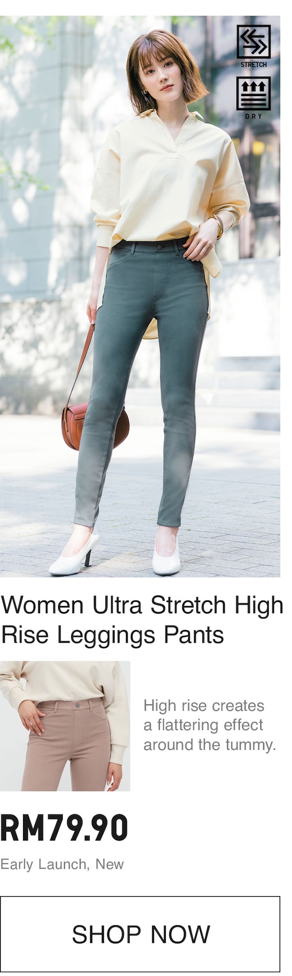 WOMEN ULTRA STRETCH HIGH RISE LEGGINGS PANTS