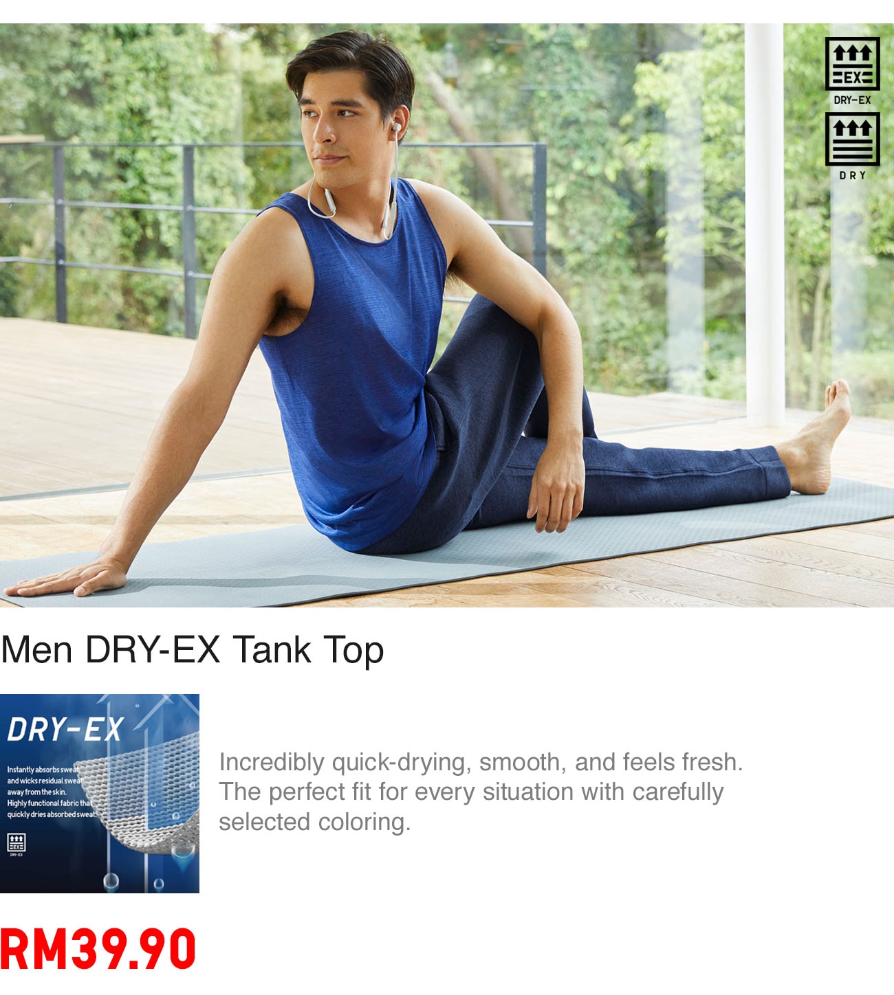 MEN DRY-EX TANK TOP