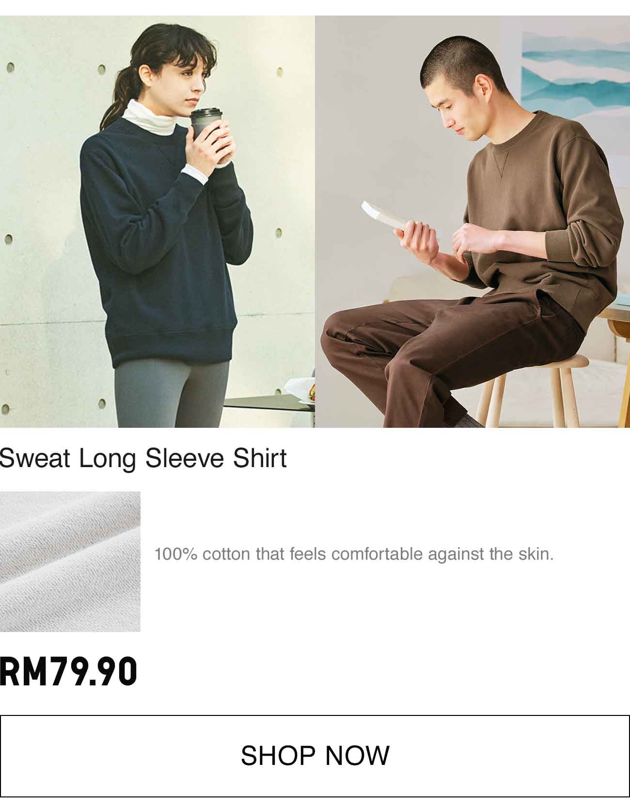 SWEAT LONG SLEEVE SHIRT