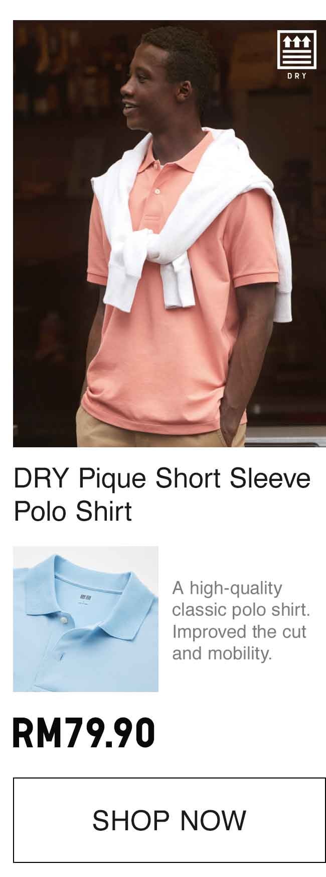 DRY PIQUE POLO SHIRT