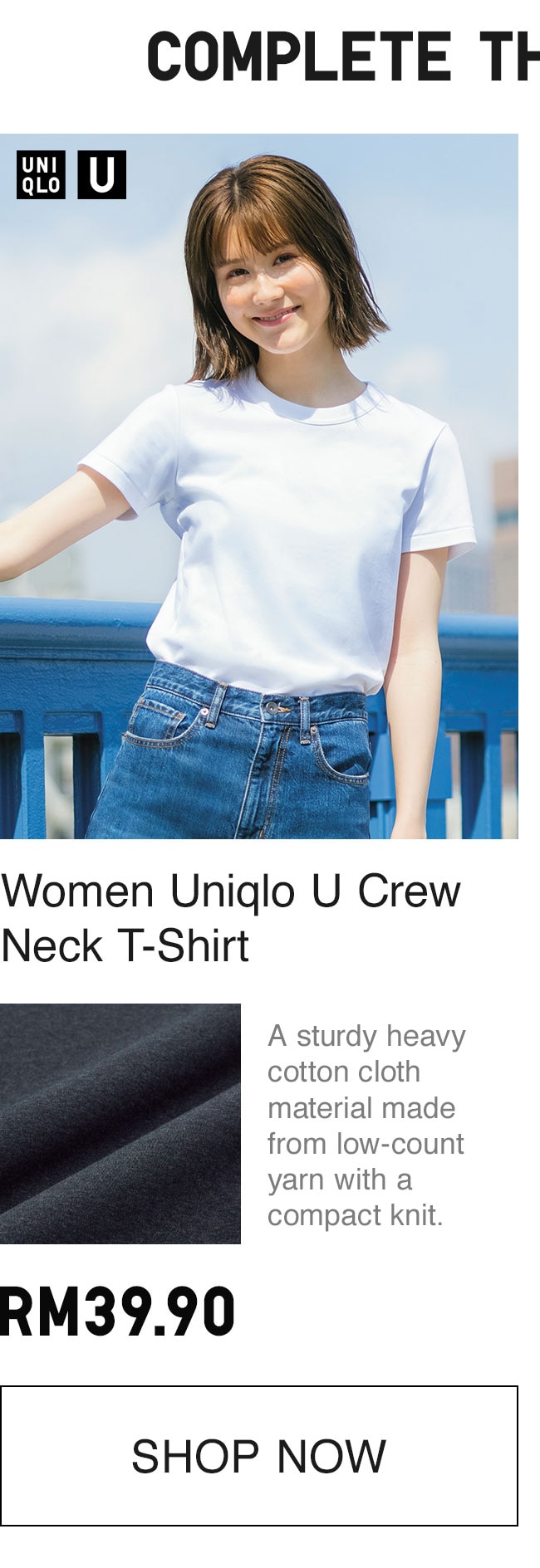 WOMEN UNIQLO U CREW TEE