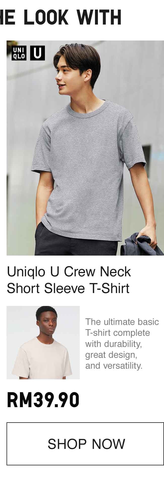 MEN UNIQLO U CREW TEE