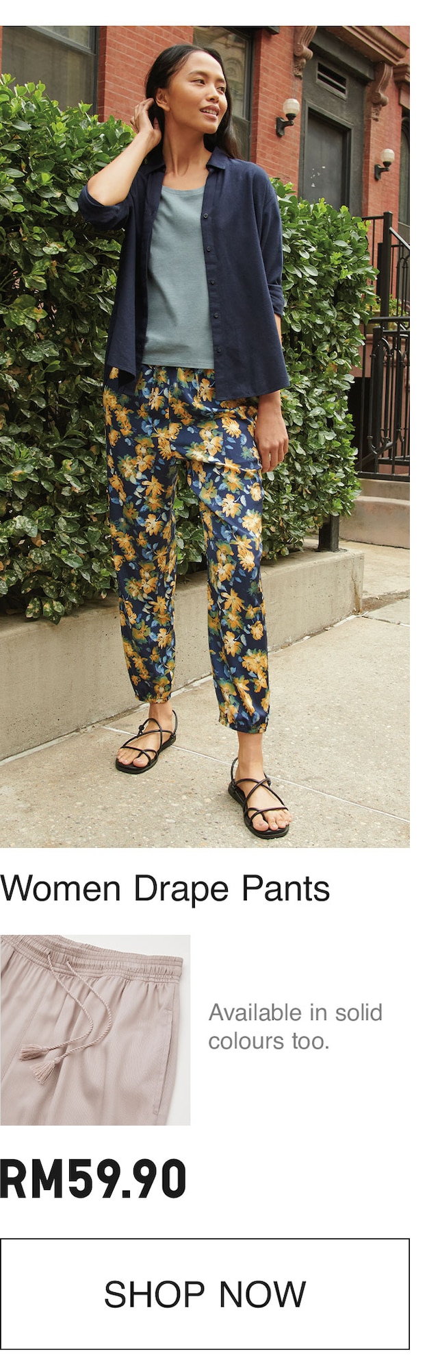 WOMEN DRAPE PANTS