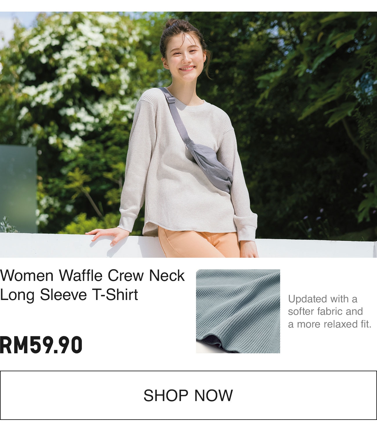 WOMEN WAFFLE T-SHIRT