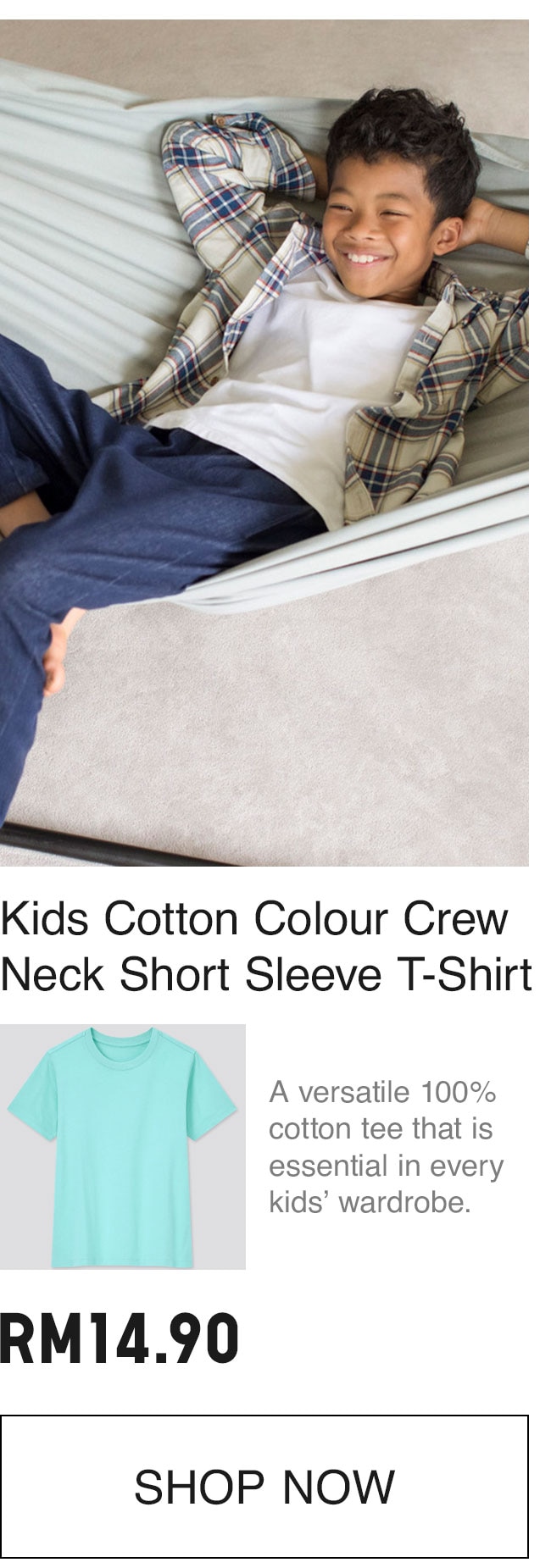 KIDS COTTON COLOUR TSHIRT