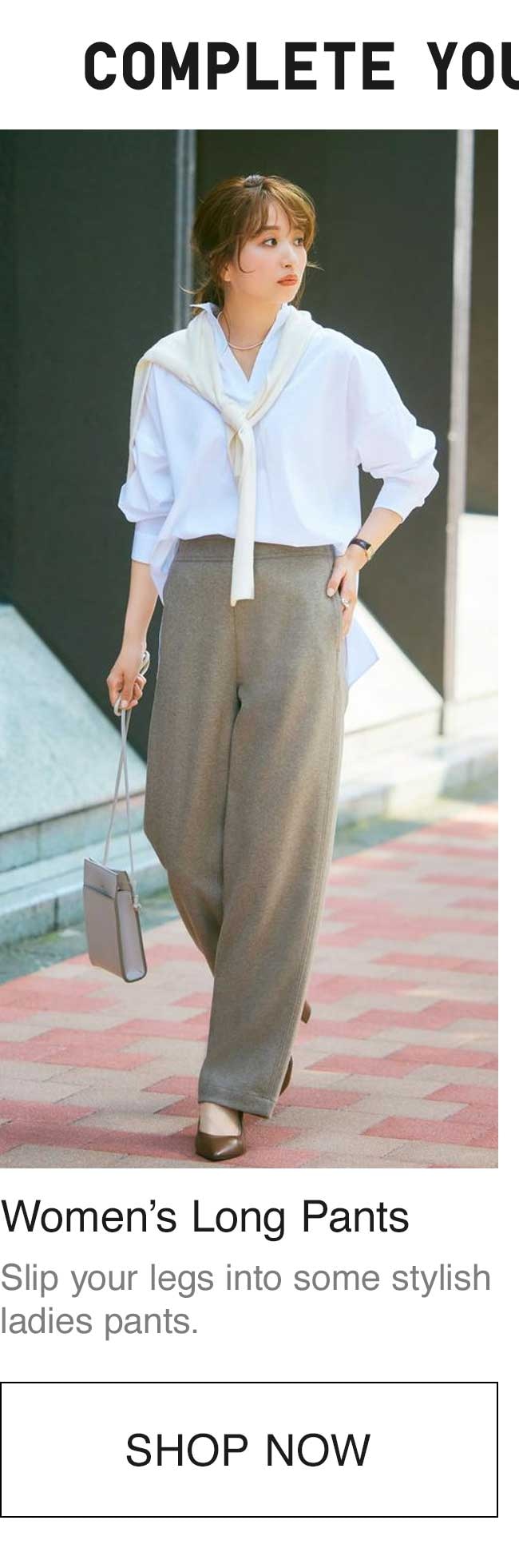 WOMEN SMART STRAIGHT PANTS (PREMIUM BEAUTY) 2 WAY STRETCH