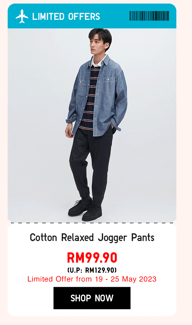 Cotton Relaxed Jogger Pants