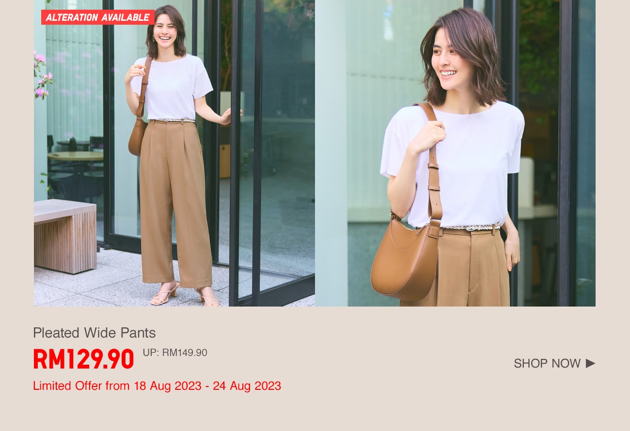 Pleated Wide Pants