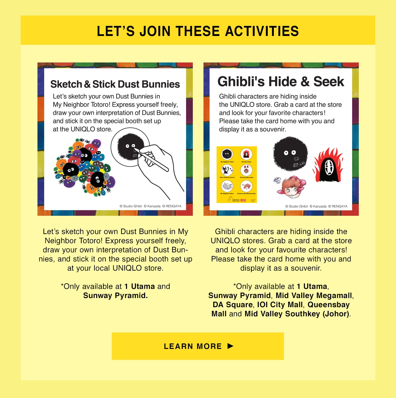 Activities Banner
