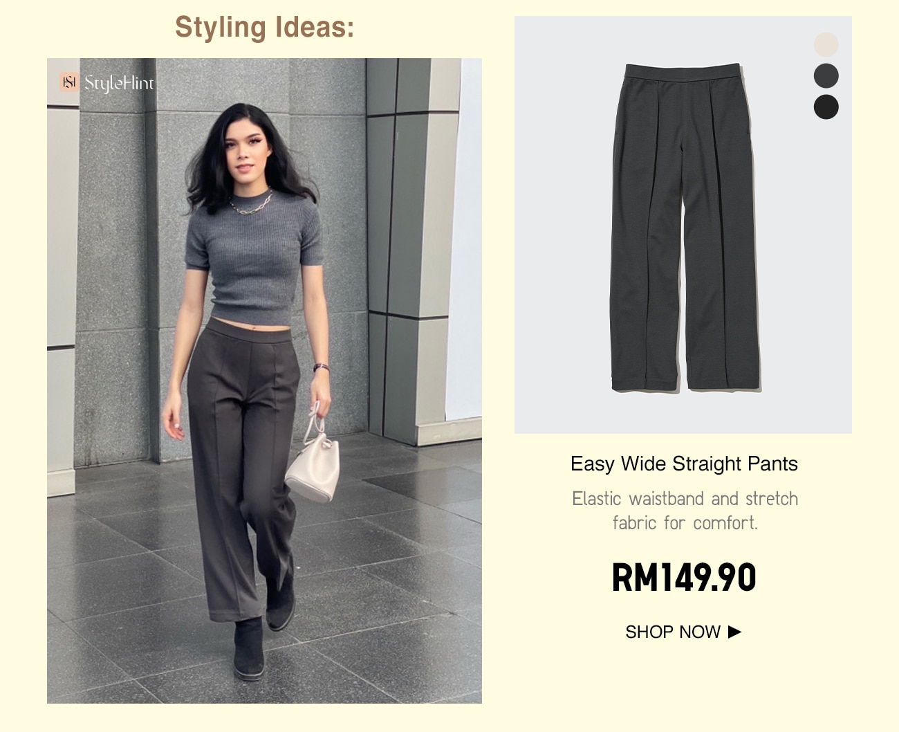 Easy Wide Straight Pants
