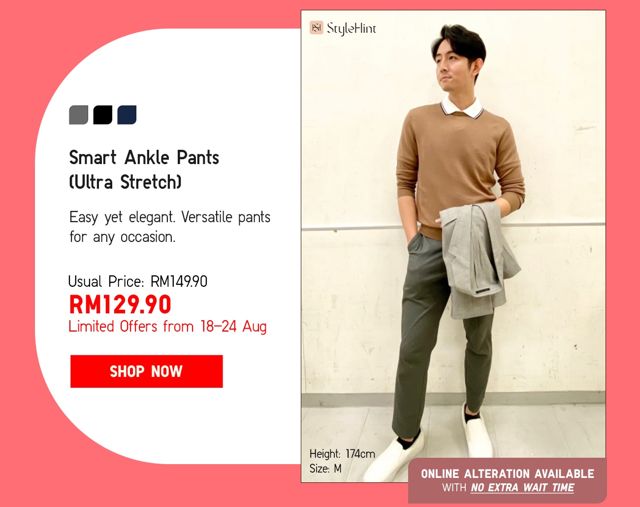 Smart Ankle Pants Ultra Stretch