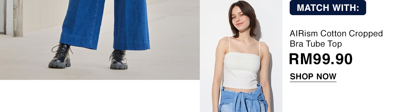 AIRism Cotton Cropped Bra Tube Top