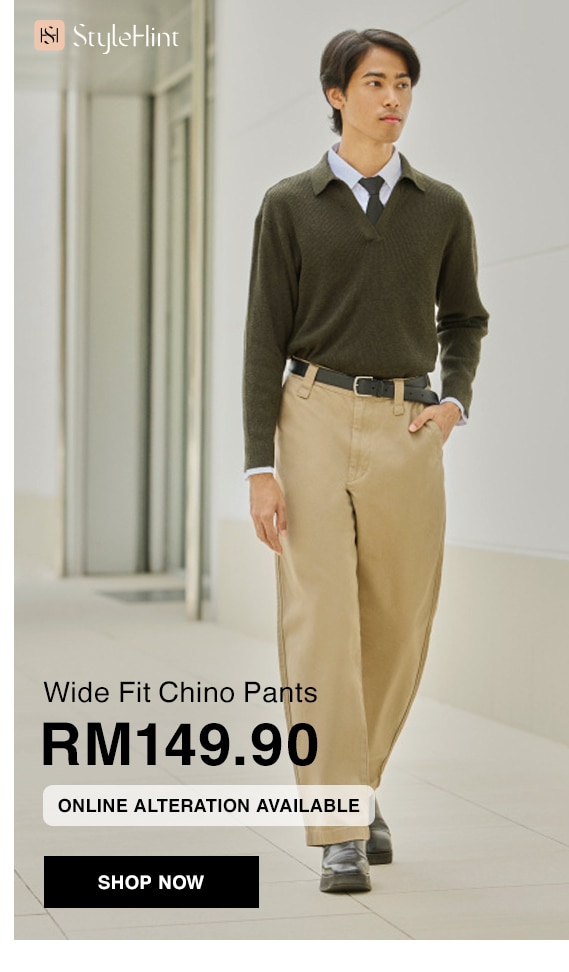 Wide Fit Chino Pants