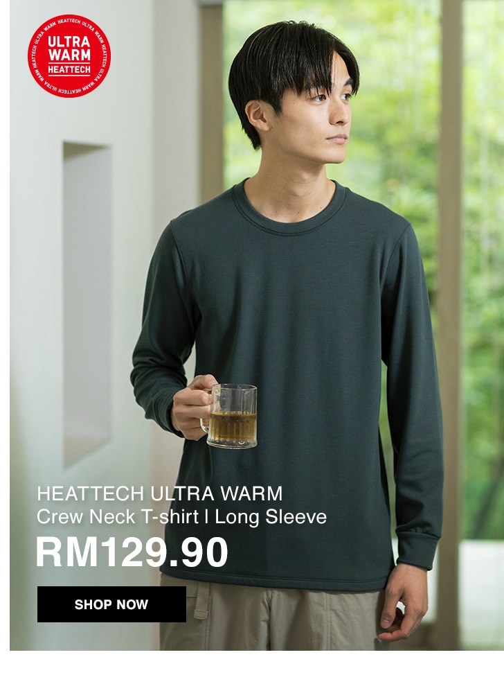 HEATTECH ULTRA WARM Crew Neck T-shirt | Long Sleeve