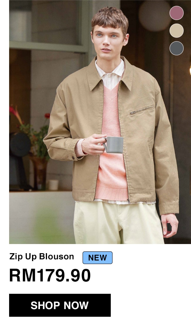 Zip Up Blouson