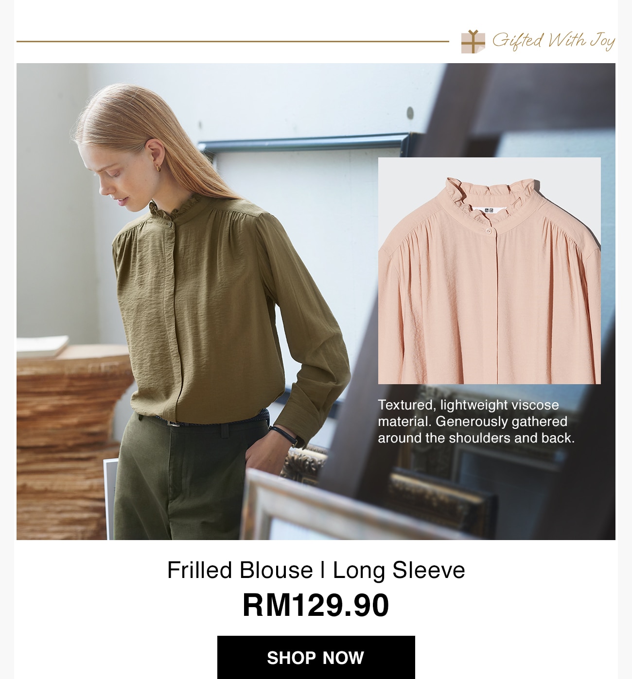 Frilled Blouse | Long Sleeve