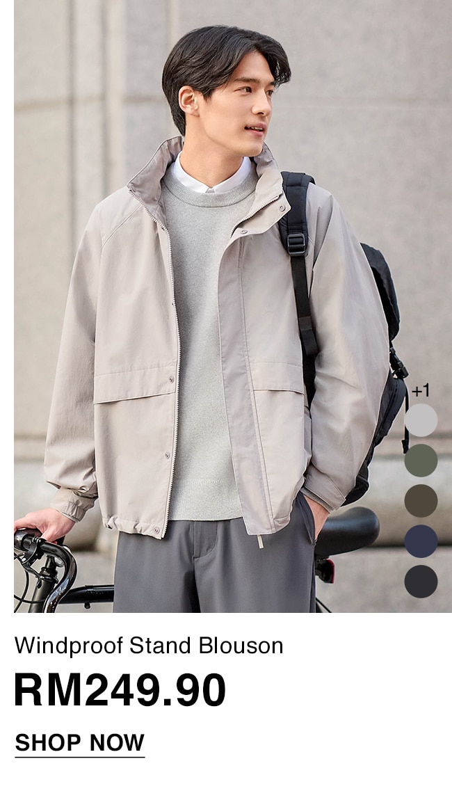 Windproof Stand Blouson