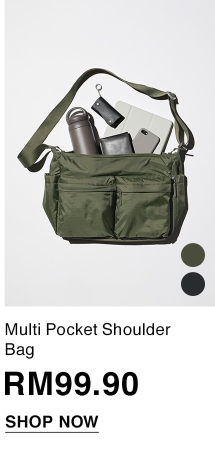 Multi Pocket Shoulder Bag