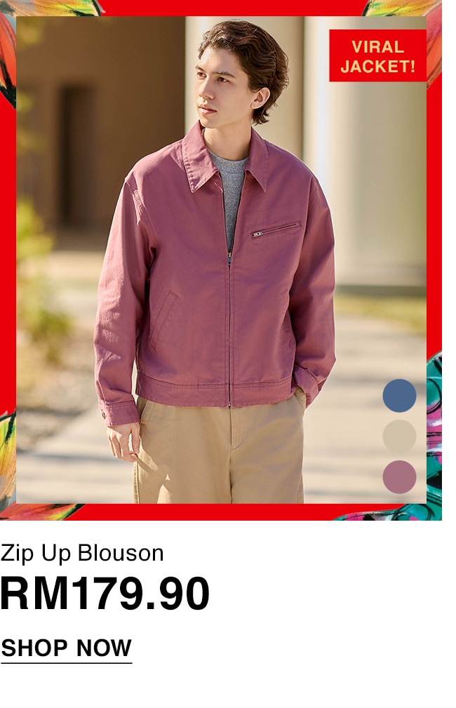 Zip Up Blouson