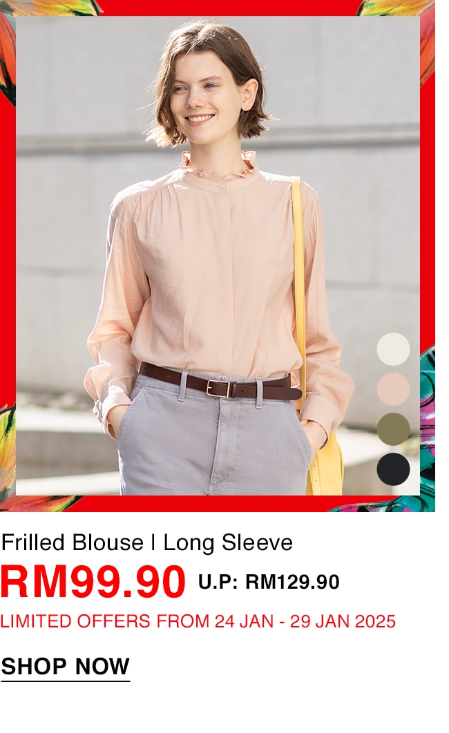 Frilled Blouse | Long Sleeve