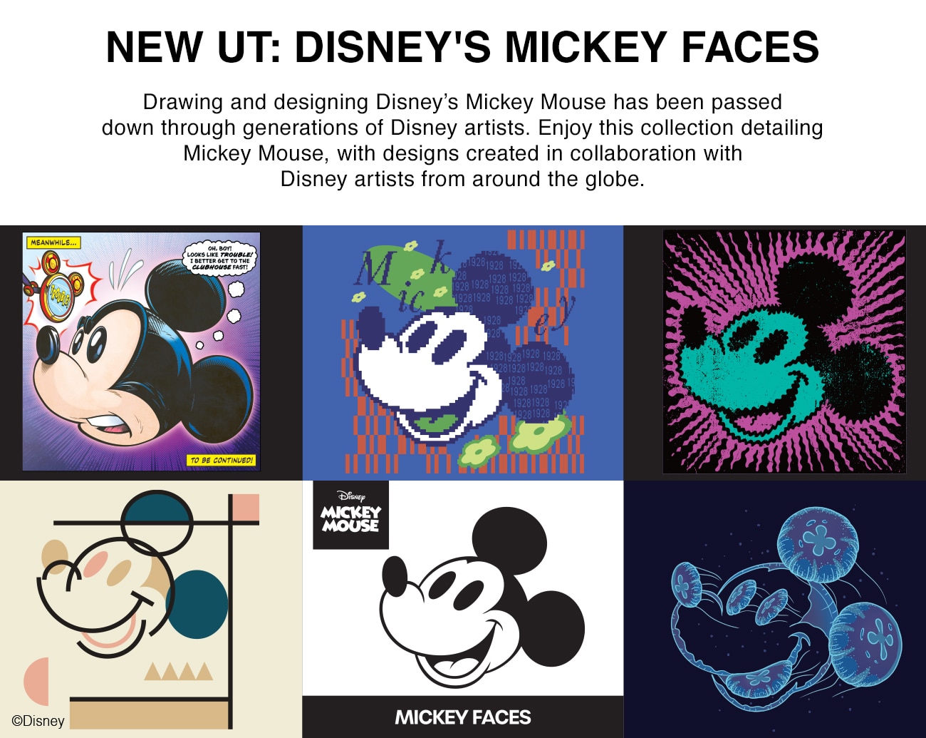 NEW UT DISNEY MICKEY FACES