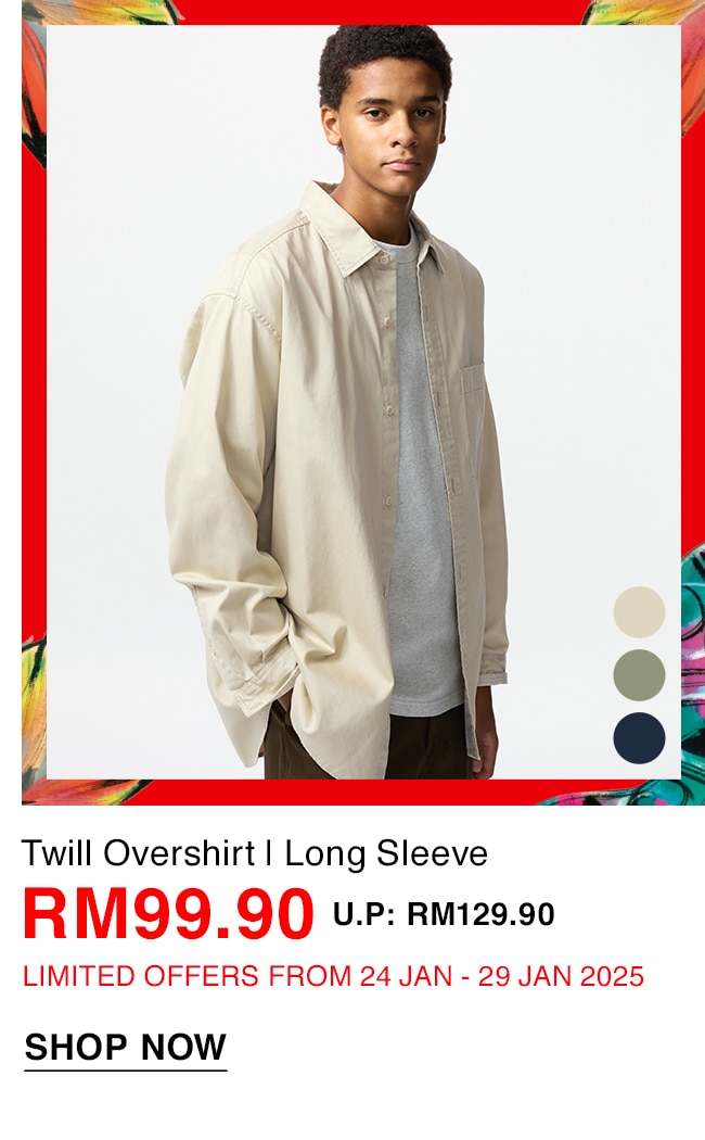 Twill Overshirt | Long Sleeve