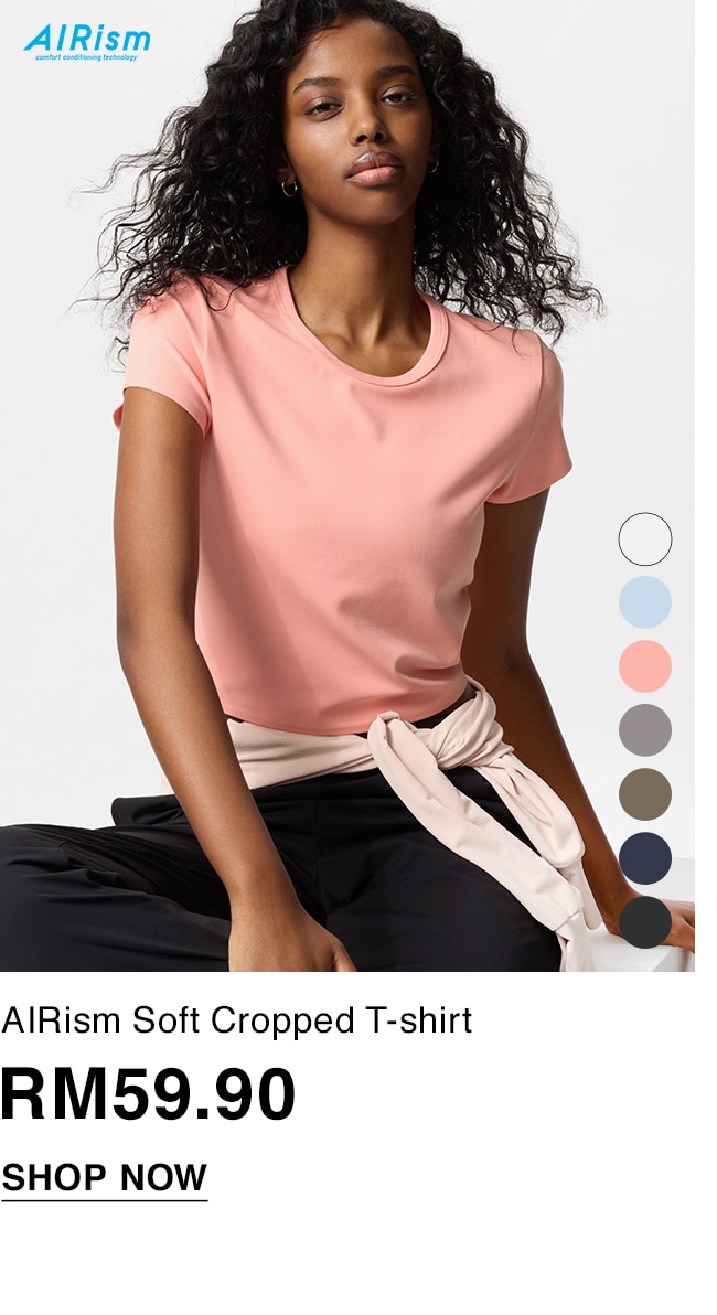 AIRism Soft Cropped T-shirt