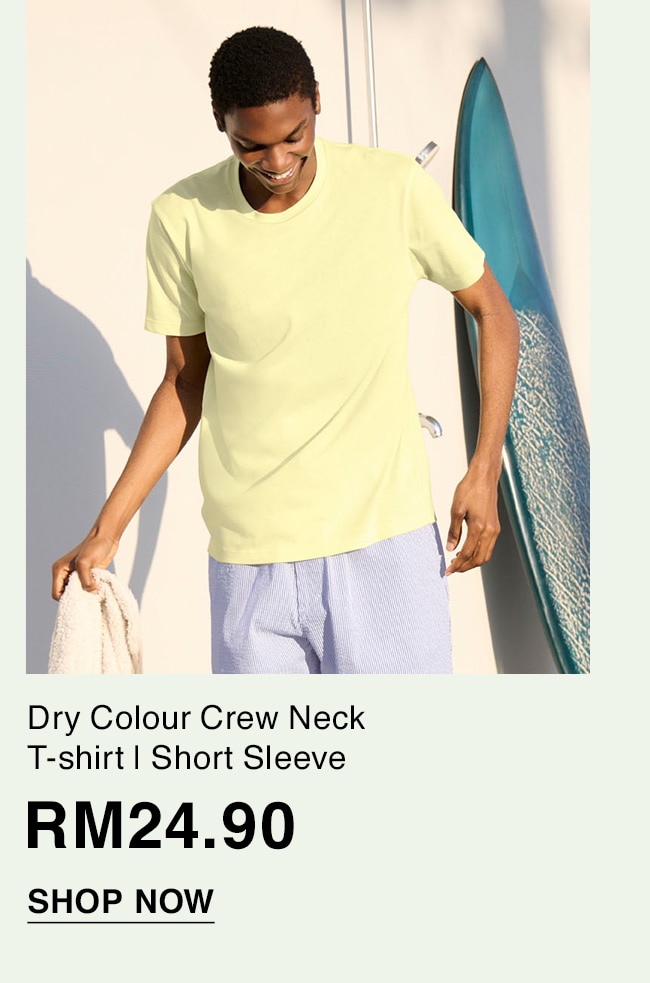 Dry Colour Crew Neck T-shirt | Short Sleeve