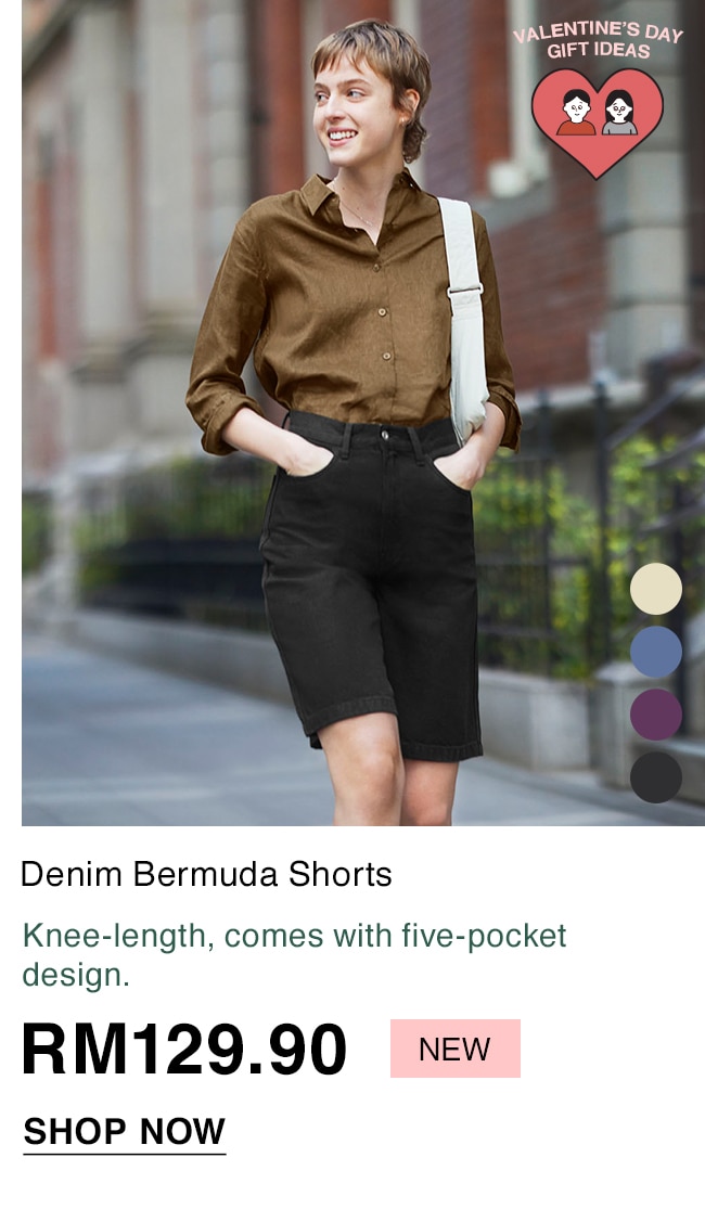 Denim Bermuda Shorts