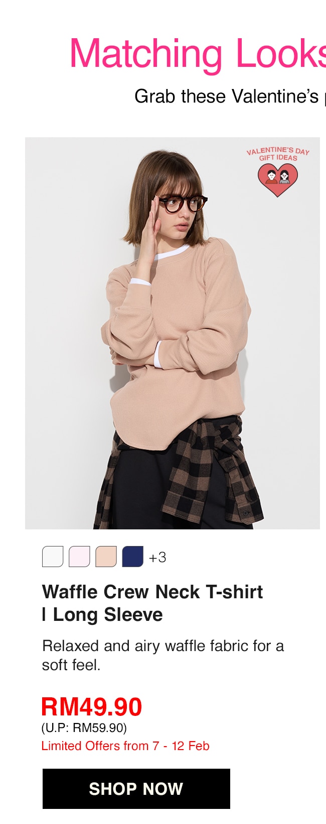 Waffle Crew Neck T-shirt