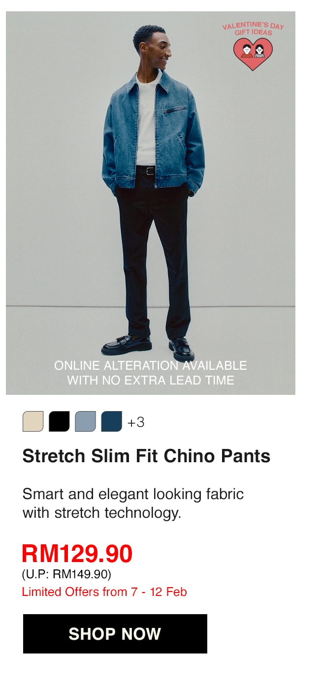 Stretch Slim Fit Chino Pants