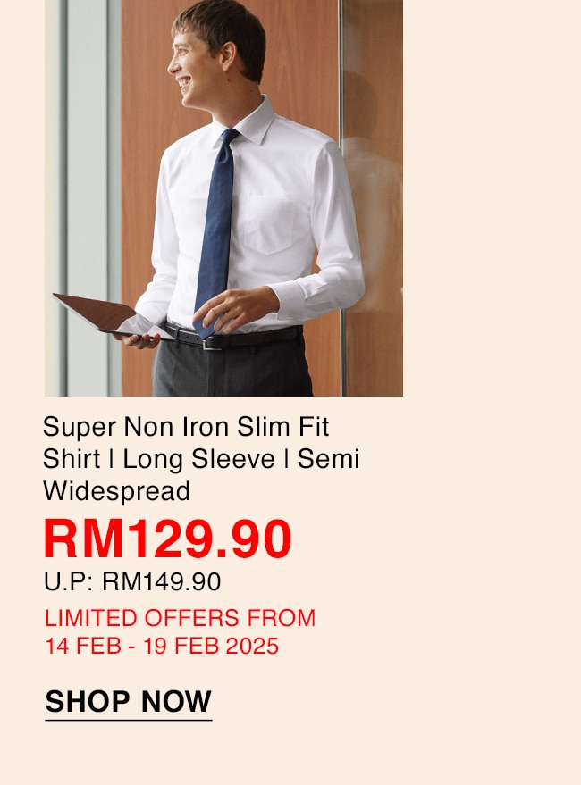 Super Non Iron Slim Fit Shirt | Long Sleeve | Semi Widespread