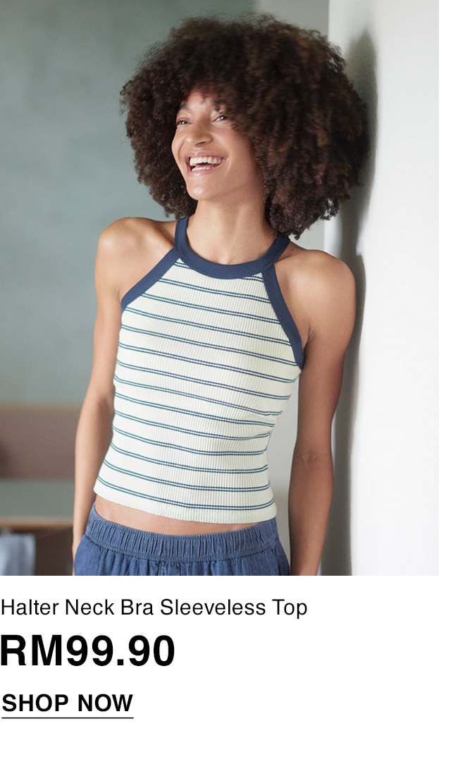 Halter Neck Bra Sleeveless Top