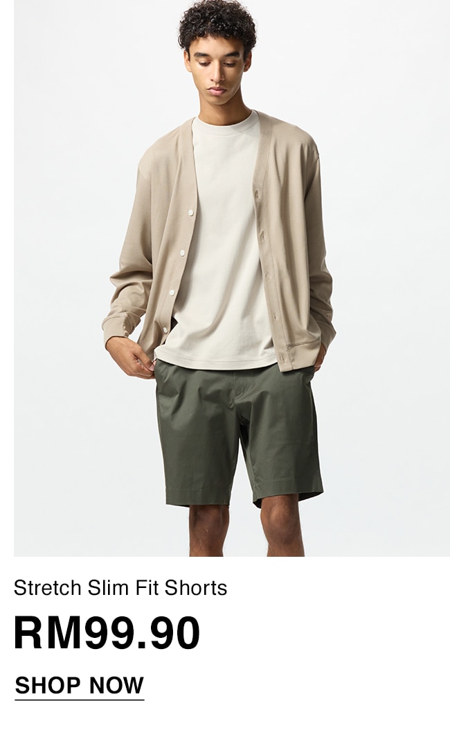 Stretch Slim Fit Shorts