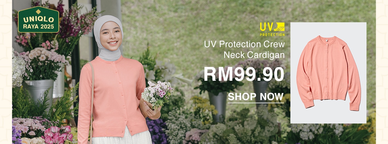 UV Protection Crew Neck Cardigan