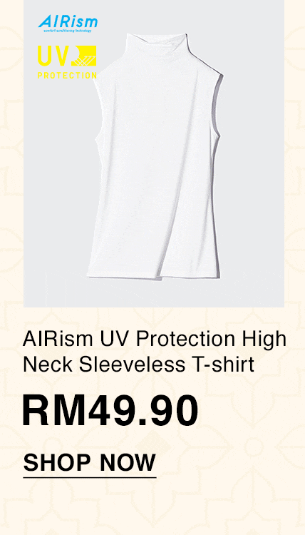 AIRism UV Protection High Neck Sleeveless T-shirt