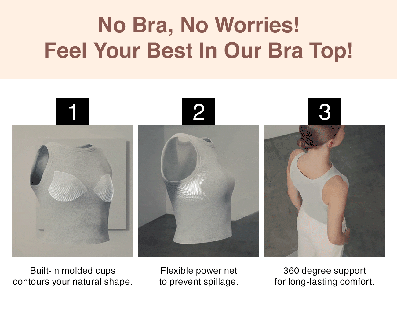NO BRA, NO WORRIES