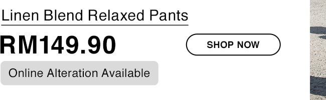 Linen Blend Relaxed Pants