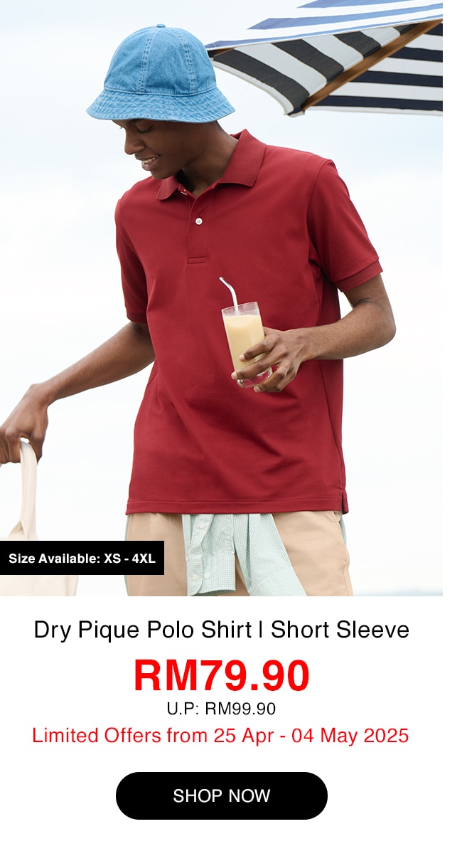 Dry Pique Polo Shirt | Short Sleeve