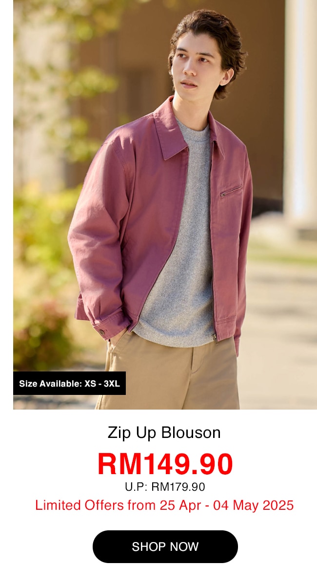 Zip Up Blouson