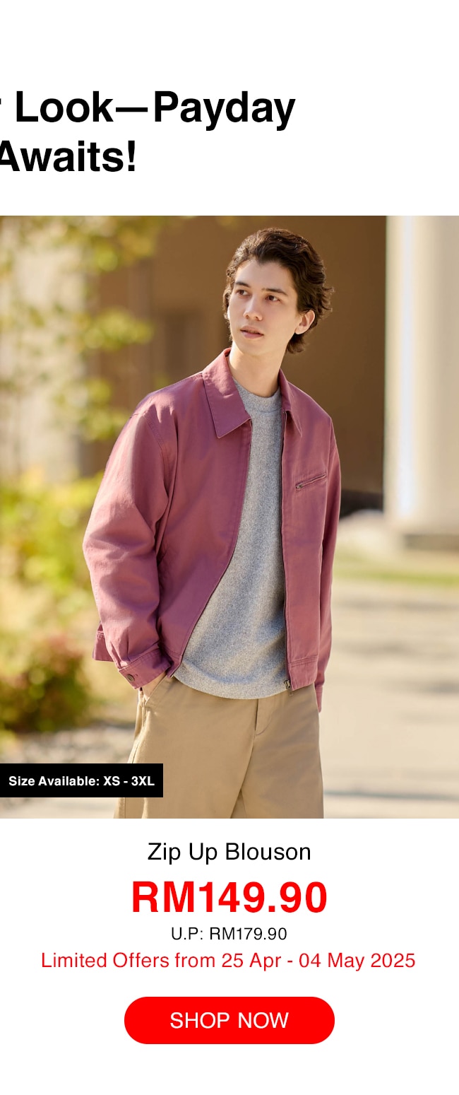 Zip Up Blouson