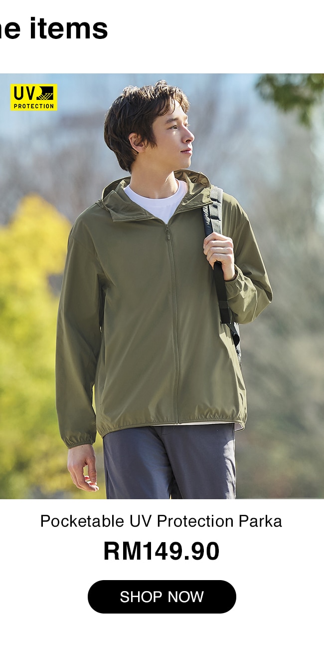 Pocketable UV Protection Parka