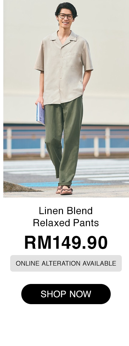 Linen Blend Relaxed Pants
