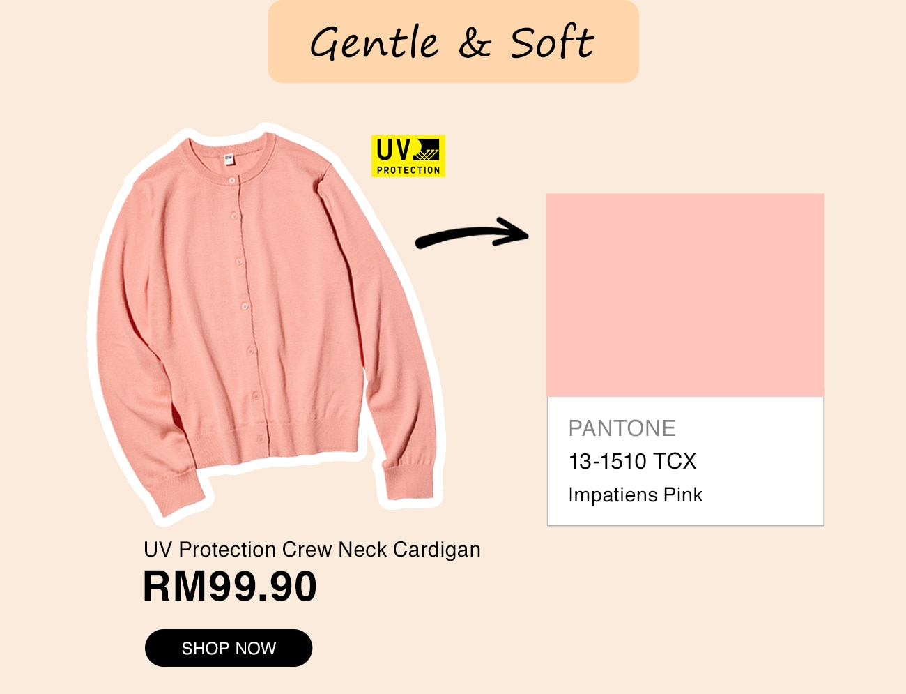UV Protection Crew Neck Cardigan