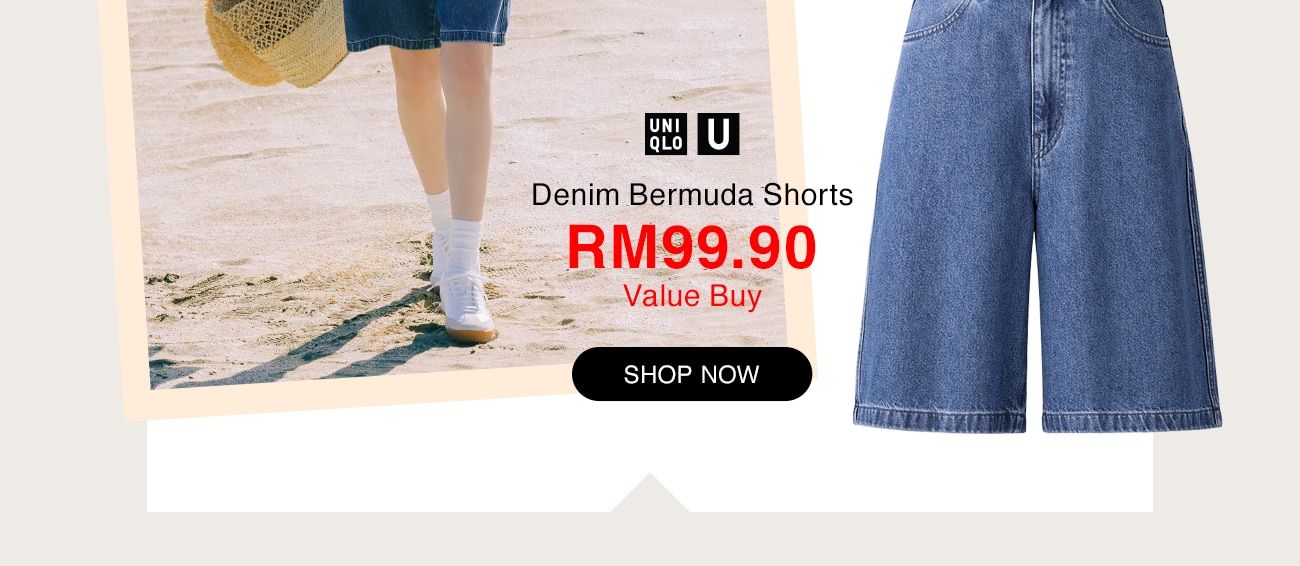 Denim Bermuda Shorts