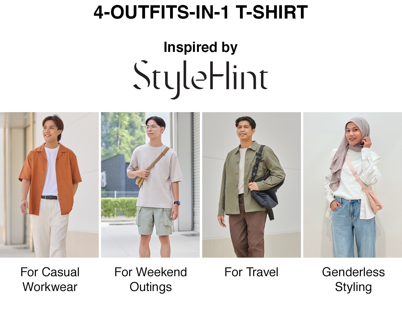 4-OUTFITS-IN-1 TSHIRT - STYLEHINT