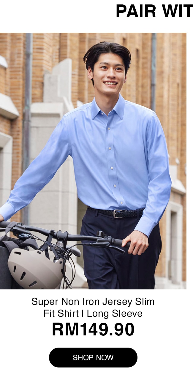 Super Non Iron Jersey Slim Fit Shirt | Long Sleeve